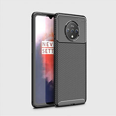 Coque Silicone Housse Etui Gel Serge pour OnePlus 7T Noir