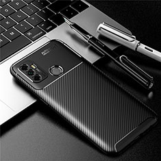 Coque Silicone Housse Etui Gel Serge pour Oppo A53s Noir