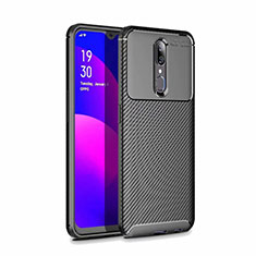 Coque Silicone Housse Etui Gel Serge pour Oppo A9 Noir