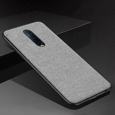 Coque Silicone Housse Etui Gel Serge pour Oppo R17 Pro Gris