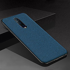 Coque Silicone Housse Etui Gel Serge pour Oppo RX17 Pro Bleu