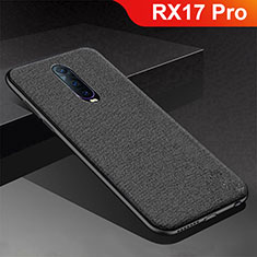 Coque Silicone Housse Etui Gel Serge pour Oppo RX17 Pro Noir