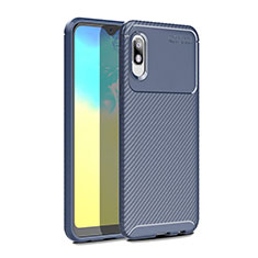 Coque Silicone Housse Etui Gel Serge pour Samsung Galaxy A10e Bleu