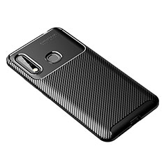 Coque Silicone Housse Etui Gel Serge pour Samsung Galaxy A70E Noir