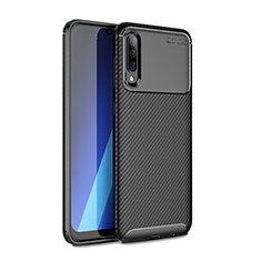 Coque Silicone Housse Etui Gel Serge pour Samsung Galaxy A70S Noir