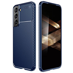 Coque Silicone Housse Etui Gel Serge pour Samsung Galaxy S24 Plus 5G Bleu
