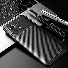 Coque Silicone Housse Etui Gel Serge pour Xiaomi Mi 11 5G Noir