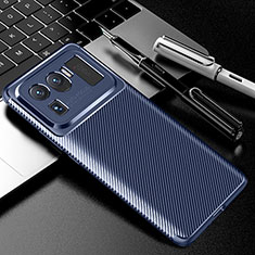 Coque Silicone Housse Etui Gel Serge pour Xiaomi Mi 11 Ultra 5G Bleu