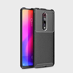 Coque Silicone Housse Etui Gel Serge pour Xiaomi Mi 9T Pro Noir