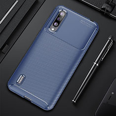 Coque Silicone Housse Etui Gel Serge pour Xiaomi Mi A3 Bleu