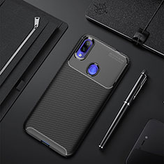 Coque Silicone Housse Etui Gel Serge pour Xiaomi Redmi 7 Noir