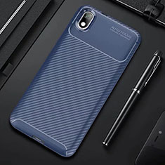 Coque Silicone Housse Etui Gel Serge pour Xiaomi Redmi 7A Bleu