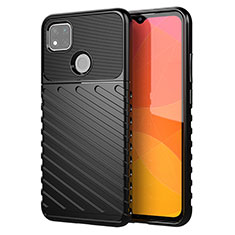 Coque Silicone Housse Etui Gel Serge pour Xiaomi Redmi 9 Activ Noir