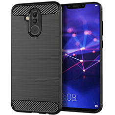 Coque Silicone Housse Etui Gel Serge S01 pour Huawei Mate 20 Lite Noir