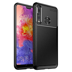 Coque Silicone Housse Etui Gel Serge S01 pour Huawei Nova 4e Noir