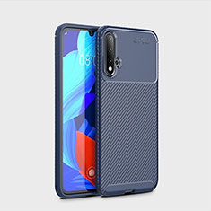 Coque Silicone Housse Etui Gel Serge S01 pour Huawei Nova 5 Pro Bleu