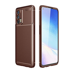 Coque Silicone Housse Etui Gel Serge S01 pour Realme Q3 Pro 5G Marron