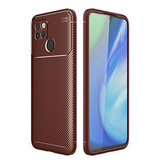 Coque Silicone Housse Etui Gel Serge S01 pour Realme V3 5G Marron