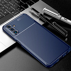 Coque Silicone Housse Etui Gel Serge S01 pour Samsung Galaxy A04s Bleu