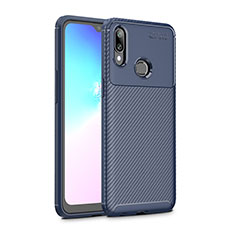 Coque Silicone Housse Etui Gel Serge S01 pour Samsung Galaxy A10s Bleu