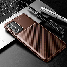 Coque Silicone Housse Etui Gel Serge S01 pour Samsung Galaxy A24 4G Marron