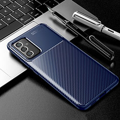 Coque Silicone Housse Etui Gel Serge S01 pour Samsung Galaxy Quantum2 5G Bleu