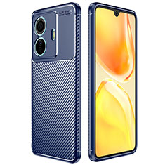 Coque Silicone Housse Etui Gel Serge S01 pour Vivo iQOO Z6 Pro 5G Bleu