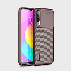 Coque Silicone Housse Etui Gel Serge S01 pour Xiaomi Mi A3 Marron