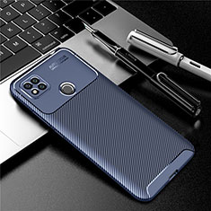 Coque Silicone Housse Etui Gel Serge S01 pour Xiaomi POCO C3 Bleu