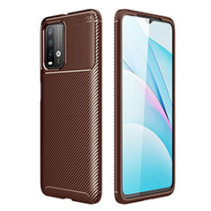 Coque Silicone Housse Etui Gel Serge S01 pour Xiaomi Redmi 9 Power Marron