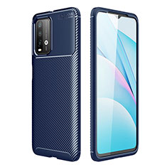 Coque Silicone Housse Etui Gel Serge S01 pour Xiaomi Redmi 9T 4G Bleu