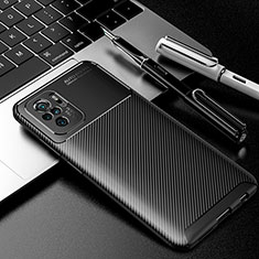 Coque Silicone Housse Etui Gel Serge S01 pour Xiaomi Redmi Note 10S 4G Noir