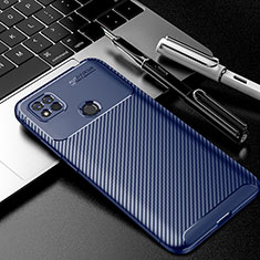 Coque Silicone Housse Etui Gel Serge S02 pour Xiaomi Redmi 9C Bleu