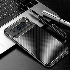 Coque Silicone Housse Etui Gel Serge T01 pour Google Pixel 8 Pro 5G Noir