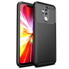 Coque Silicone Housse Etui Gel Serge T02 pour Huawei Mate 20 Lite Noir