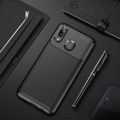 Coque Silicone Housse Etui Gel Serge WL1 pour Samsung Galaxy A40 Noir