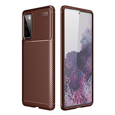 Coque Silicone Housse Etui Gel Serge WL1 pour Samsung Galaxy S20 FE (2022) 5G Marron