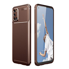 Coque Silicone Housse Etui Gel Serge Y01 pour Oppo A52 Marron