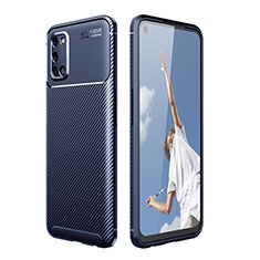 Coque Silicone Housse Etui Gel Serge Y01 pour Oppo A72 Bleu