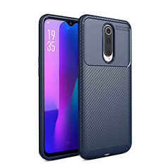 Coque Silicone Housse Etui Gel Serge Y01 pour Oppo R17 Pro Bleu