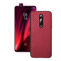 Coque Silicone Housse Etui Gel Serge Y01 pour Xiaomi Mi 9T Rouge