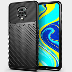 Coque Silicone Housse Etui Gel Serge Y01 pour Xiaomi Redmi Note 9 Pro Noir