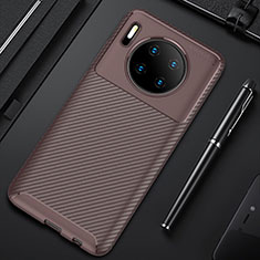 Coque Silicone Housse Etui Gel Serge Y02 pour Huawei Mate 30 Pro 5G Marron