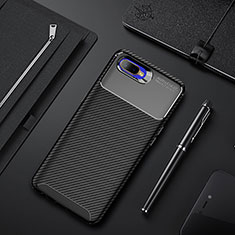 Coque Silicone Housse Etui Gel Serge Y02 pour Oppo K1 Noir