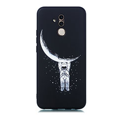 Coque Silicone Motif Fantaisie Souple Couleur Unie Etui Housse A01 pour Huawei Mate 20 Lite Noir