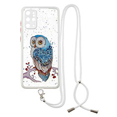 Coque Silicone Motif Fantaisie Souple Couleur Unie Etui Housse avec Laniere Strap Y01X pour Samsung Galaxy S20 Plus 5G Mixte