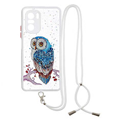 Coque Silicone Motif Fantaisie Souple Couleur Unie Etui Housse avec Laniere Strap Y01X pour Xiaomi Mi 11X 5G Mixte