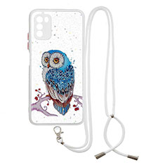 Coque Silicone Motif Fantaisie Souple Couleur Unie Etui Housse avec Laniere Strap Y01X pour Xiaomi Poco M3 Mixte