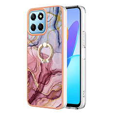 Coque Silicone Motif Fantaisie Souple Couleur Unie Etui Housse avec Support Bague Anneau Y01B pour Huawei Honor X6 Mixte