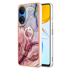 Coque Silicone Motif Fantaisie Souple Couleur Unie Etui Housse avec Support Bague Anneau Y01B pour Huawei Honor X7 Mixte